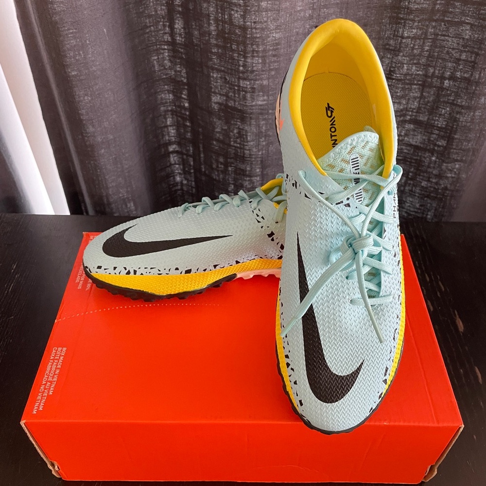 Nike React Phantom GT2 Pro TF Men's Size 9 Soccer Turf DC0768-407 🔥